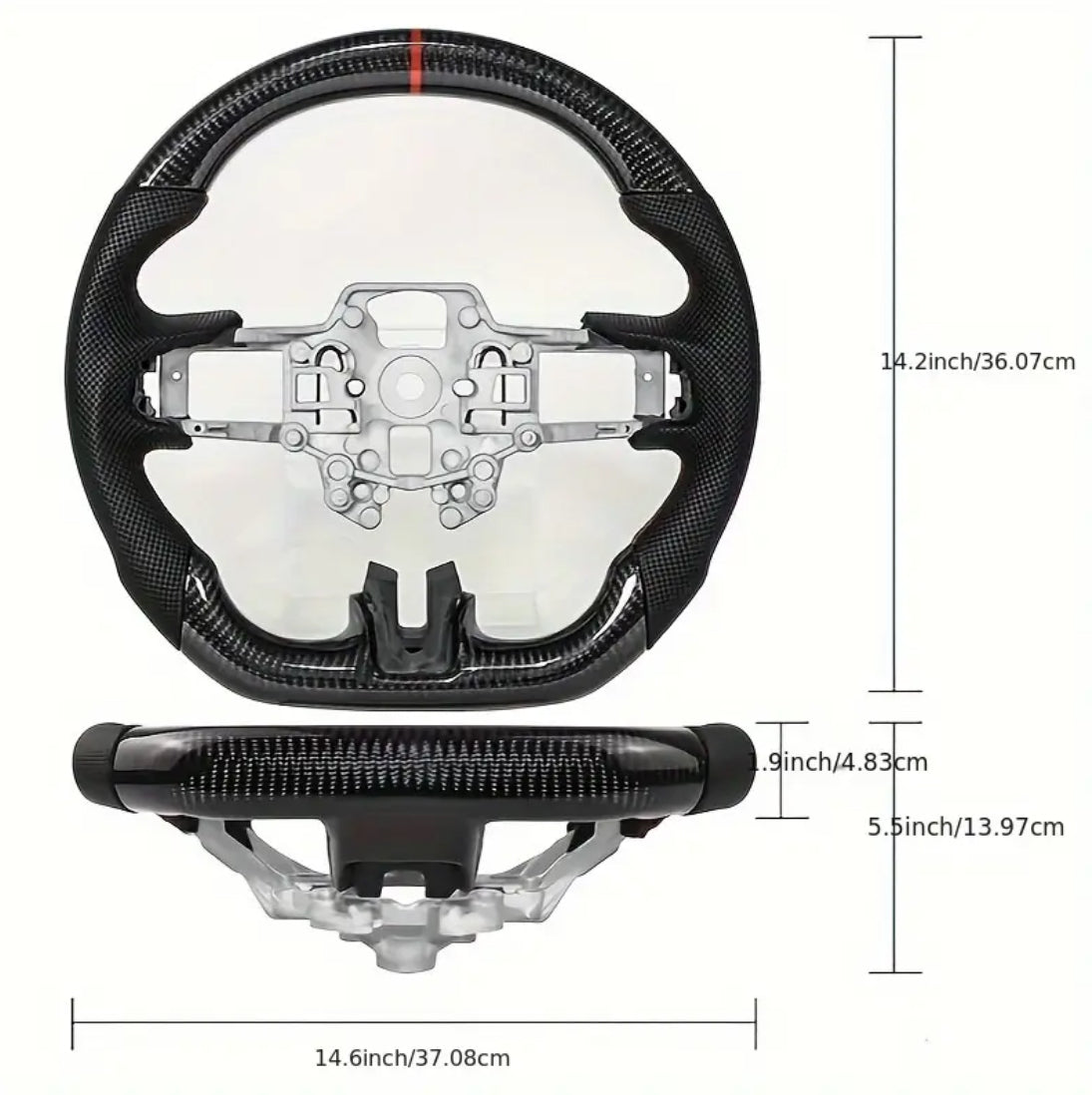 Ford Mustang Carbon Fiber Steering Wheel (2015-2023)
