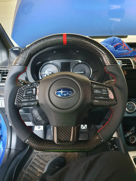 Subaru WRX/STI Carbon Fiber Steering Wheel (2015-2021)