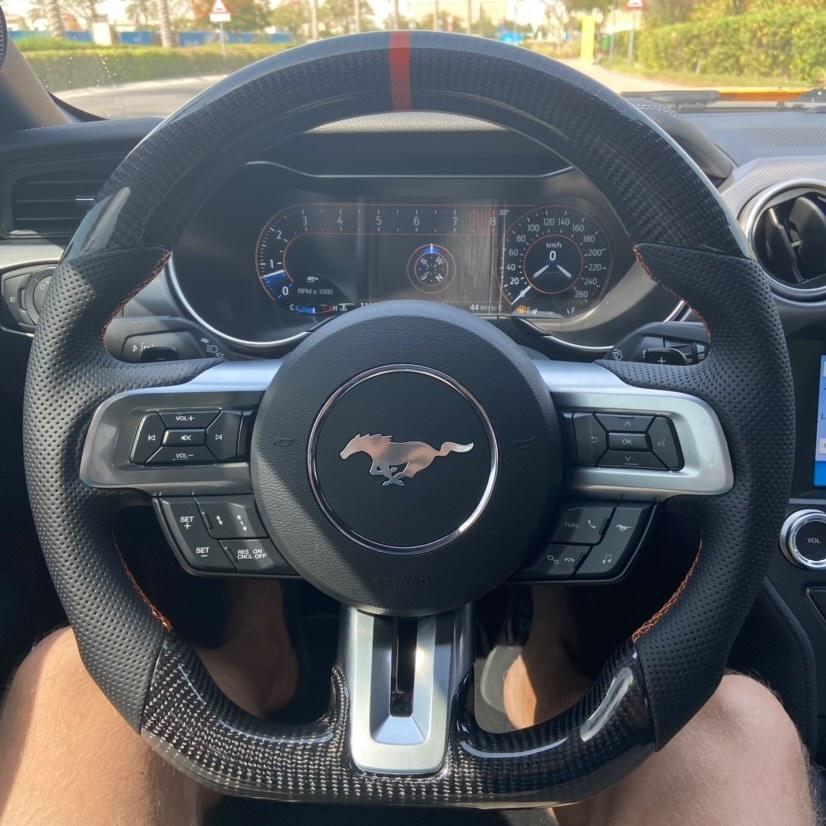 Ford Mustang Carbon Fiber Steering Wheel (2015-2023)