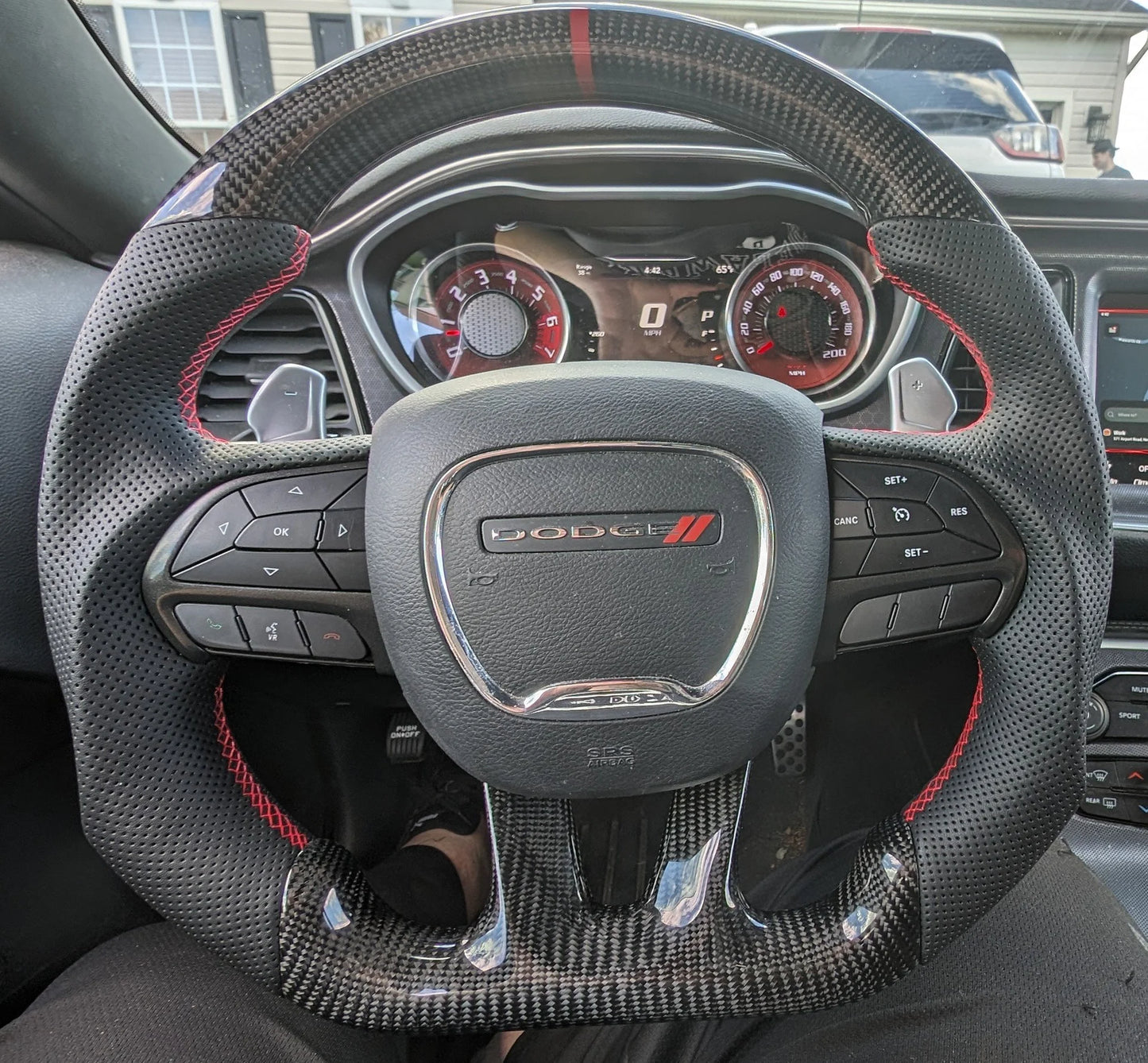 Dodge Charger/Challenger/Durango Carbon Fiber Steering Wheel