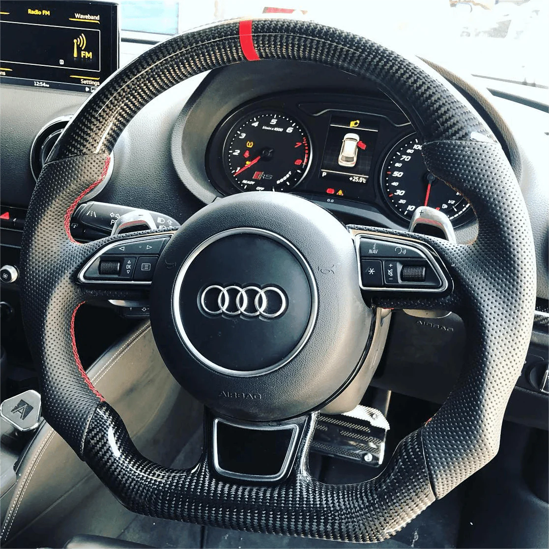 Audi A/S/RS Carbon Fiber Steering Wheel