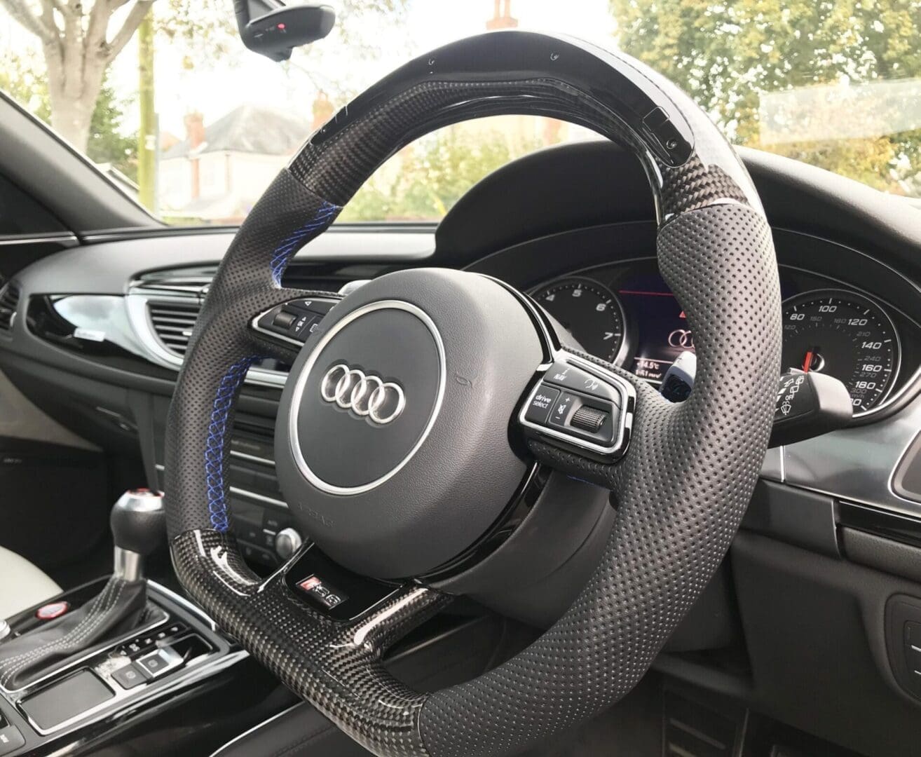 Audi A/S/RS LED Carbon Fiber Steering Wheel