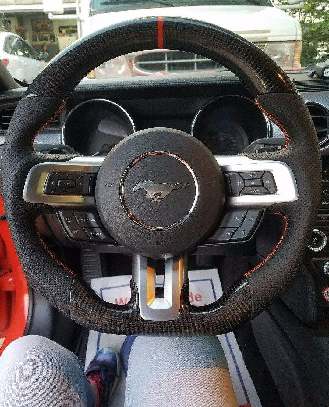 Ford Mustang Carbon Fiber Steering Wheel (2015-2023)