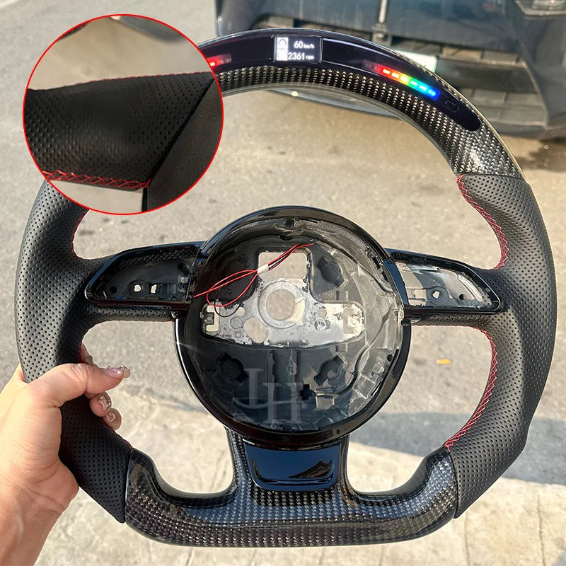 Audi A/S/RS LED Carbon Fiber Steering Wheel